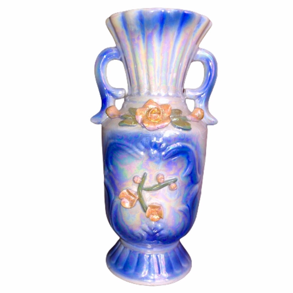 NWT Porcelain Vase Europe Czech Cobalt Blu Ceramic